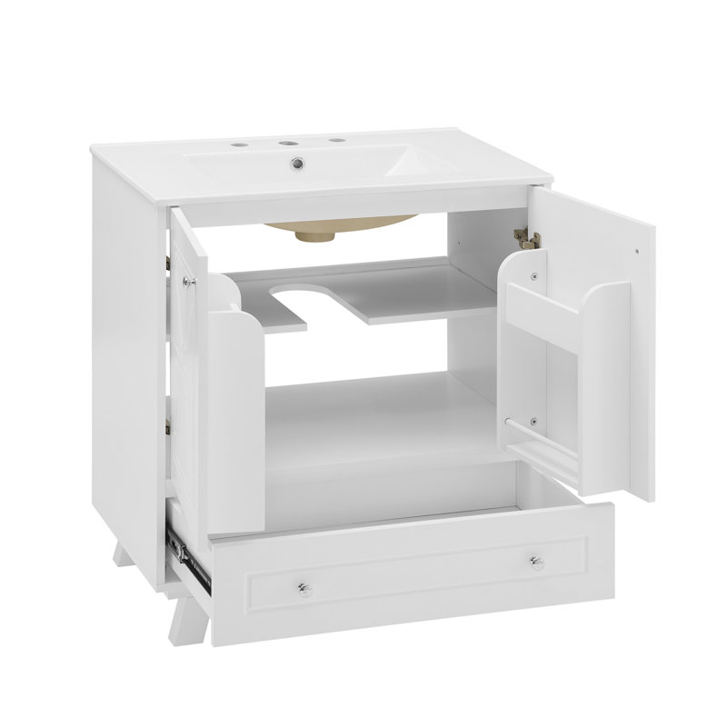 Buffet de salle de bain, Blanc