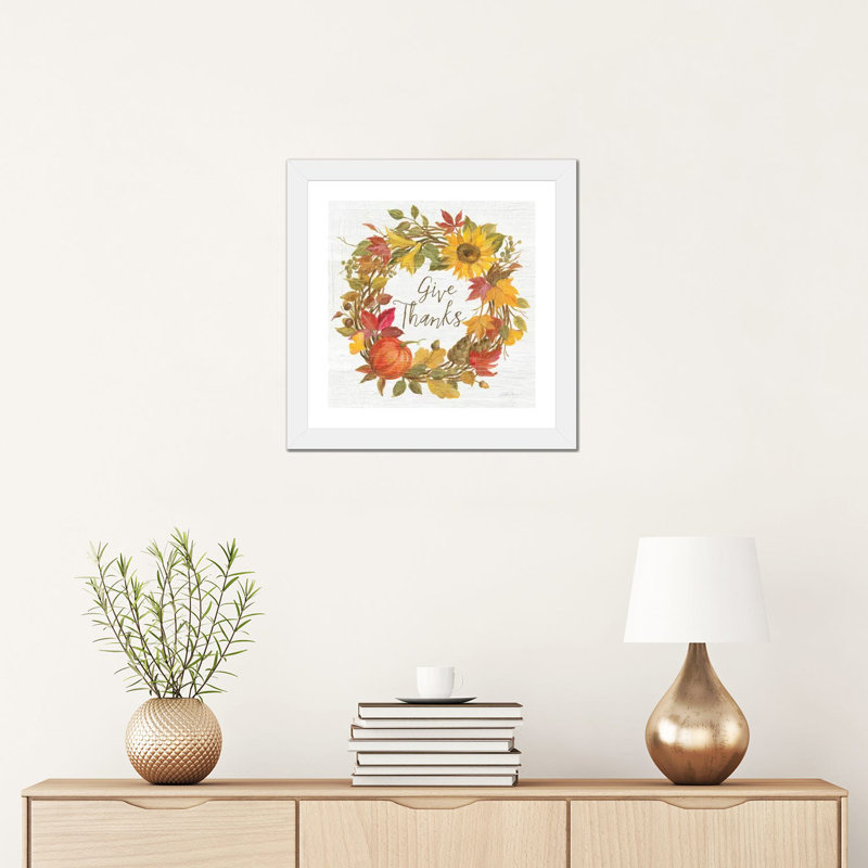 «Fall Splendor VII» par Silvia Vassileva - impression d'art graphique, H 16 po x l 16 po x p 1 po, Papier encadré blanc