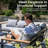 5-Person Metal Outdoor Seating Group with Olefin Cushions-1330275153