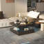 Charvez Solid Coffee Table with 16 Colors LED Lights, 78 x 78 cm-1737531412-1678105216