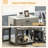 Small Dog Crate With Pillow Cushion And Convenient Drawer, Grey End Table Cushioned Bottom