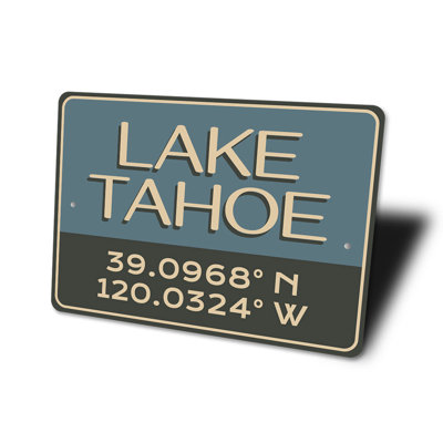 Plaque en aluminium Lake Tahoe