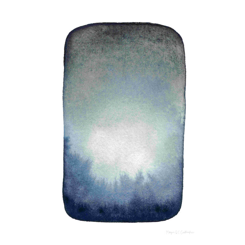 «Moody Day I» par Megan Gallagher, peinture, H 18 po x l 12 po, Toile tendue