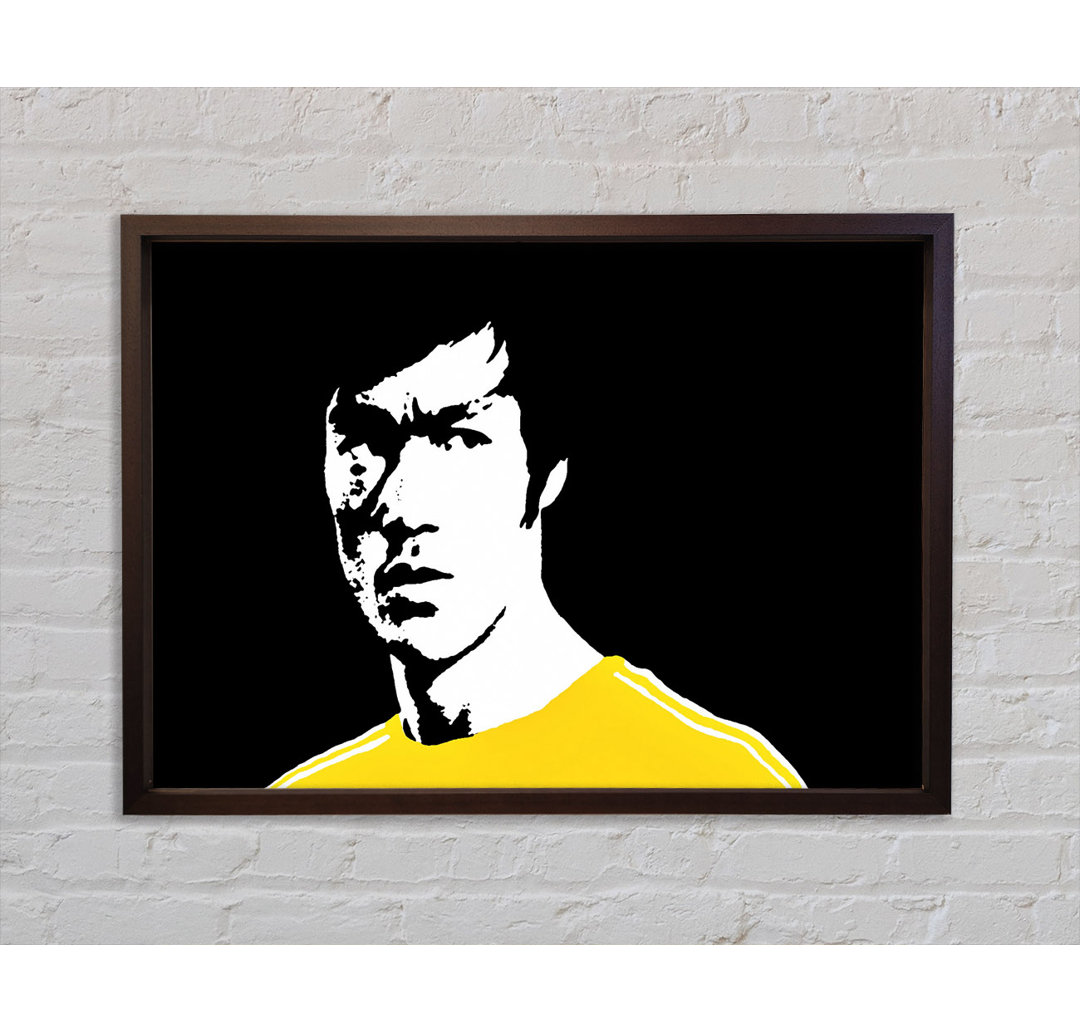 Bruce Lee Dragon Yellow Jump Suit - Einzelner Bilderrahmen Kunstdrucke auf Leinwand