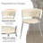 Modern Round Tempered Glass Pedestal Dining Set with Weaven Velvet Dininig Chair-1055531119-1055531105-1055531124