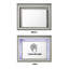 Miroir de salle de bain en chêne gris clair avec capteur tactile Antares