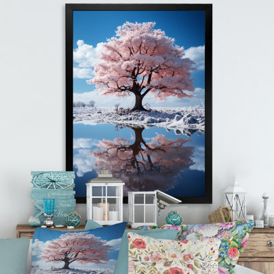 Dariush " Pink Tree Whimsical Reflections "