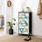 4 Drawer Dresser for Bedroom, Narrow Chest of Drawers, Wooden Top and Study Iron Frame 18"x37.5"-(WxH)