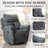 Hawn 33.5'' Wide Modern and Super Soft Swivel and Rocker Manual Recliner Chair-263061054