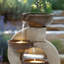 Weather Resistant Floor Fountain with Light