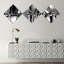 « black white crystal background », impression à multiples images sur toile