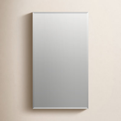 CLC Recessed or Surface Mount Frameless Aluminum Medicine Cabinet Adjustable Shelves