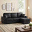 60 " Faux Leather L-Shaped Sectional