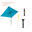 Parasol de marché rectangulaire 120 po x 78 po Dorelia-1064971990