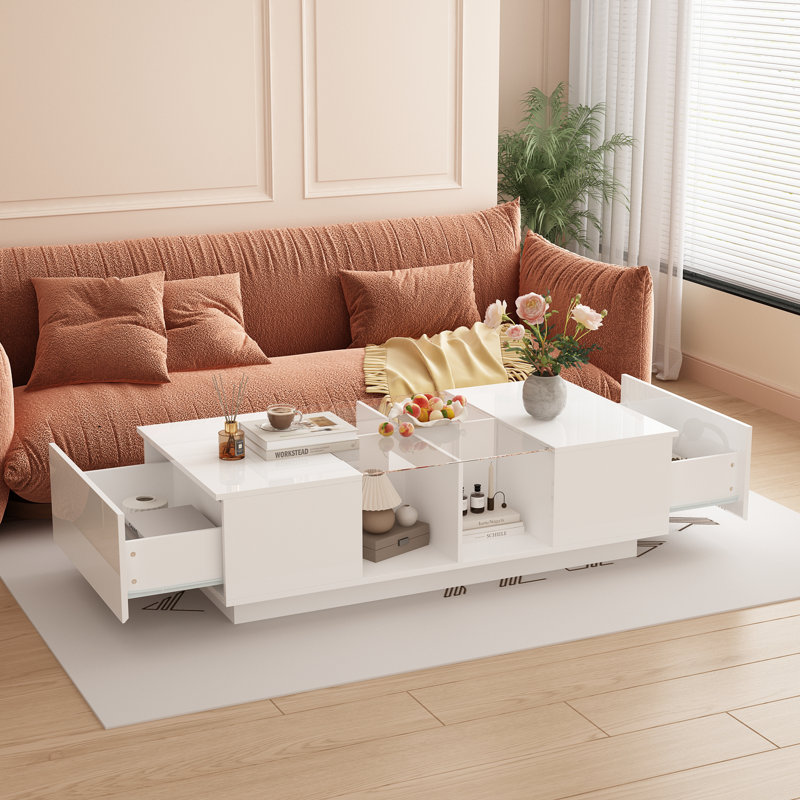 Table basse moderne avec rangement