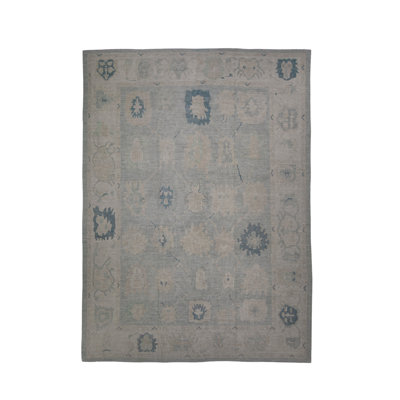 Tapis turc Oushak fait à la main 14 pi 10 po x 20 pi 2 po