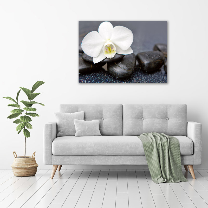Orchid - No Frame Print on Glass
