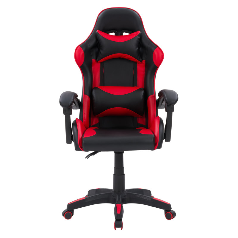 Chaise de jeu PC et course, Rouge / noir