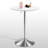Bistro Pub Table Round Adjustable Height Bar Cocktail Table Swivel Dining Table with Chrome Base-107125755