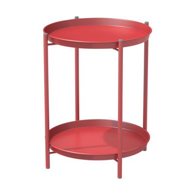 QTKC-set Round Outdoor Side Table , 18 " W 18 " D