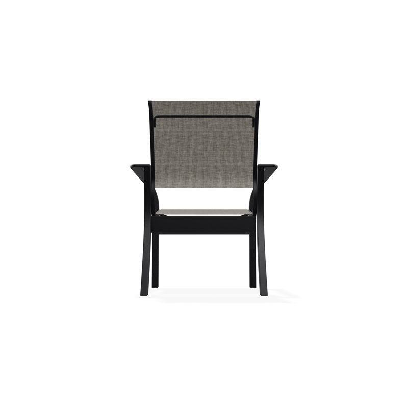 Leeward Outdoor Dining Chair, Storm, Black