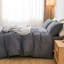 Ensemble de housse de couette 100% coton lavé Doneus-113301290-113301291