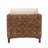 Benjiam Upholstered Seagrass and Mahogany wood Armchair