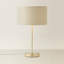 Dadiva Brushed Chrome Stem Table Lamp with Velvet Reni Shade-1570921144-1570921146-1596699739