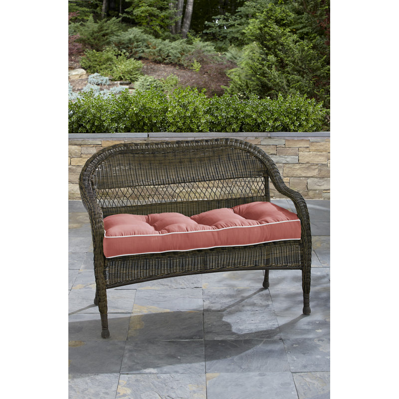 Coussin de causeuse intérieur / extérieur Adelphine, Corail