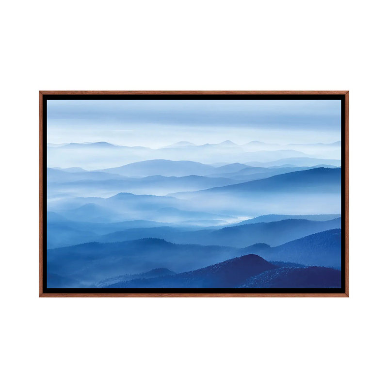Rhythm of Mountains 1 Piece Floater Frame Wall Art on Canvas