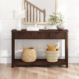 Denise 47.2" Console Table with 3 Fluted Drawers