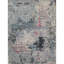 Tapis gris / rouge / bleu noué à la main de haute qualité-83445121