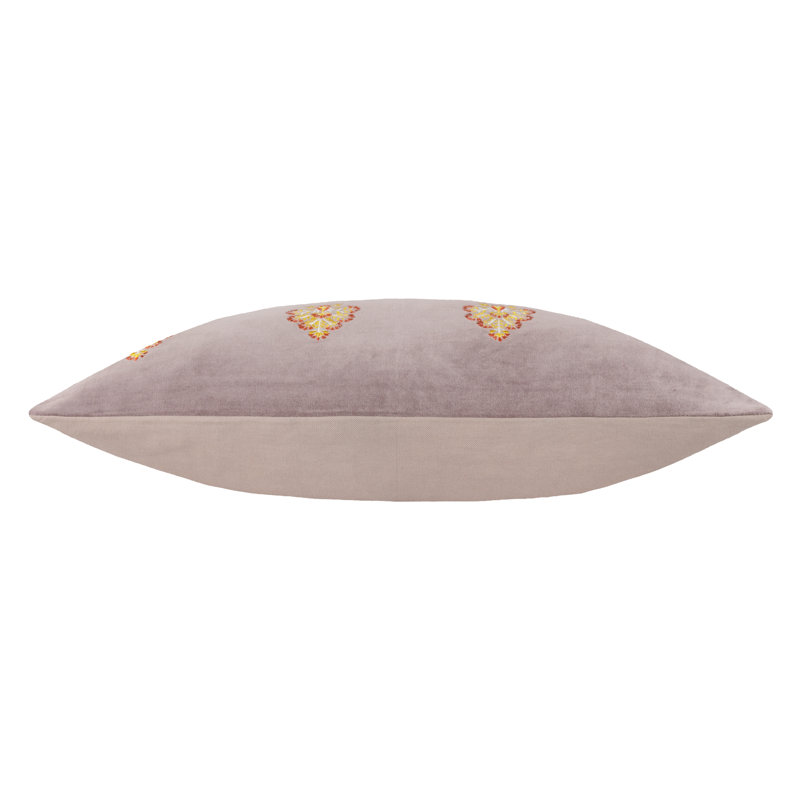 Rennes Floral Rectangular Throw Cushion, Brown