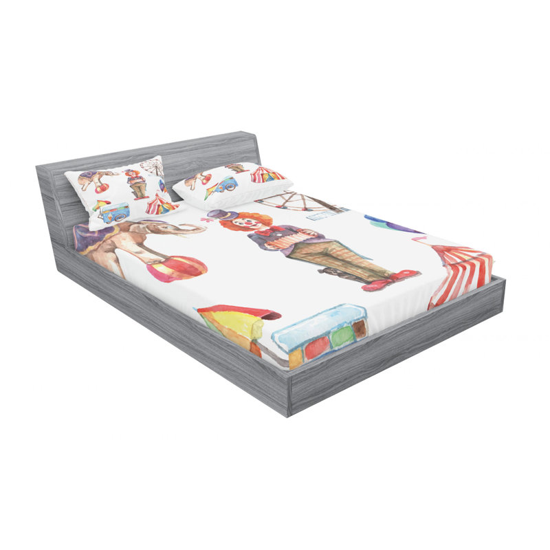 Microfiber Sheet Set, Queen Sheet Set with Fitted Sheet