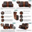 Housses pour causeuse inclinable avec console Kyrstie-506253761