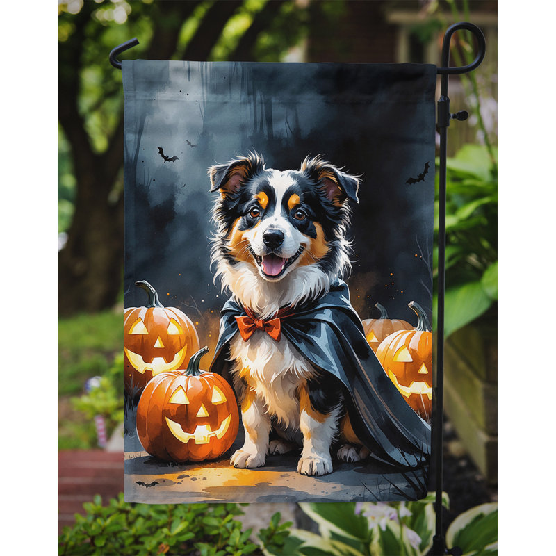 Drapeau de jardin chiot Halloween, Sheltie