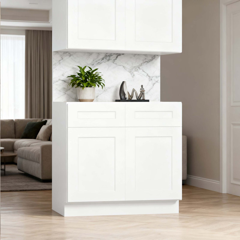 Armoire Shaker - prête à assembler, H 34,5 po x l 36 po x P 24 po