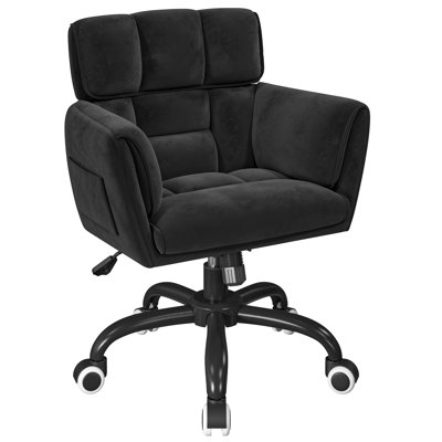 Upholstered Office Chair With Side Pockets by Mercer41