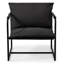 Chaise d'appoint d'extérieur rembourrée en métal Sling-104430806