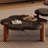 Vintage wabi-Sabi solid wood cloud coffee table
