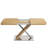 47.25"-63" Dining Table, Naturalistic Hue, Seats 4-6, Retractable, Strong + Steel Natural Appearance, Tough