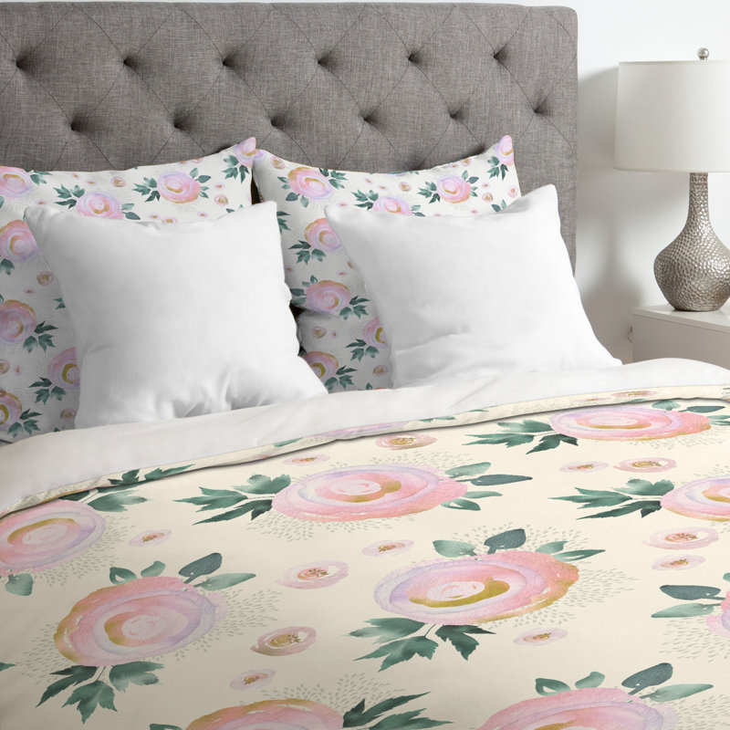 Iveta Abolina Traditional Floral Duvet Cover, Queen Duvet Cover