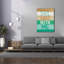 «Beachscape Inspiration 7 Green» par Michael Mullan, art mural sur toile-2039773058
