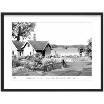 Sutton Coldfield, Sutton Park, Bracebridge Pool C1960 - Single Picture Frame Print