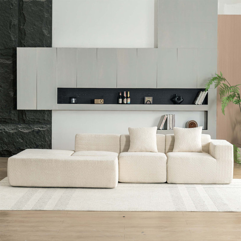 Canapé modulaire 116,6 po, Beige