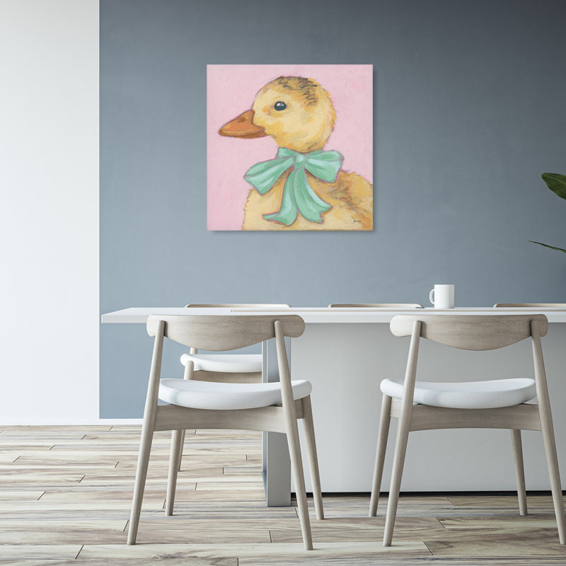 Sweet Duckling II Contemporary Bird Duck Wildlife Wall Art Print