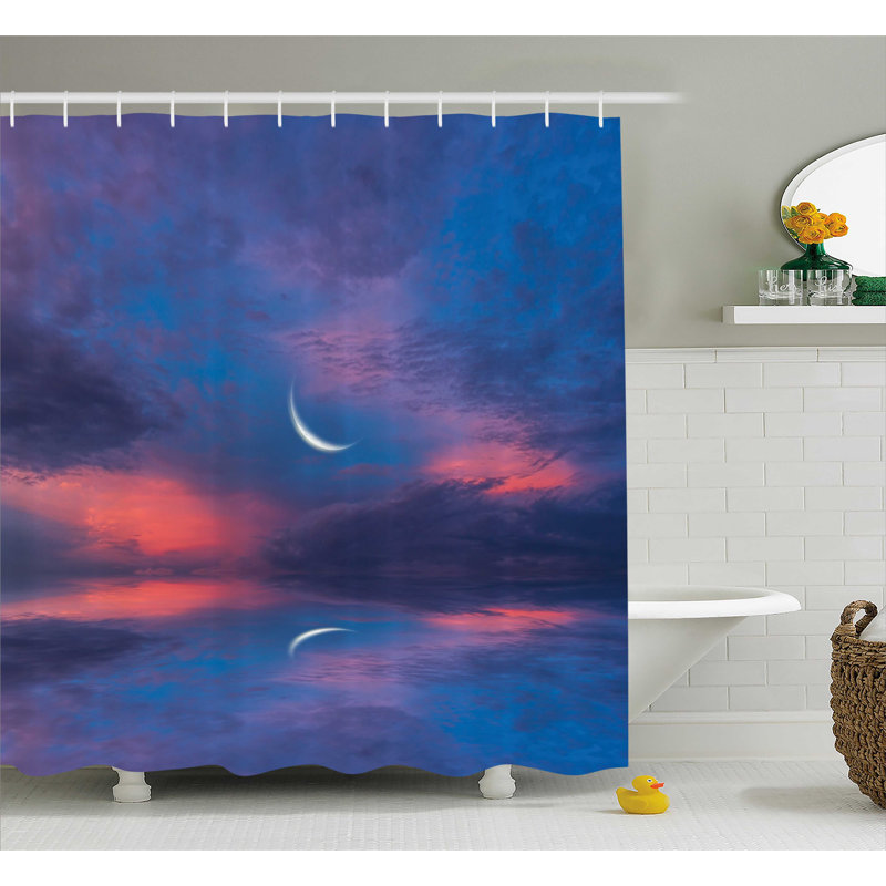 Farm House Shower Curtain with Hooks Included, 69" H x 70" W