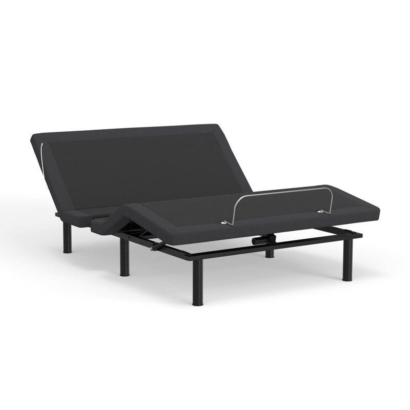 Base pour grand lit avec ports et mains - Commandes de la voix pour plus de confort, réglage zéro, massage relaxant - Interface utilisateur