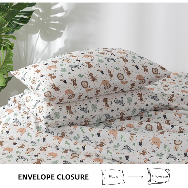 Ensemble de draps pour enfants Ensemble de draps 4 po
