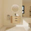 Ensemble de meuble-lavabo mural simple 30,03 po avec plateau en résine Jyoti